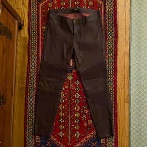 J brand 100 % lamb leather leggings